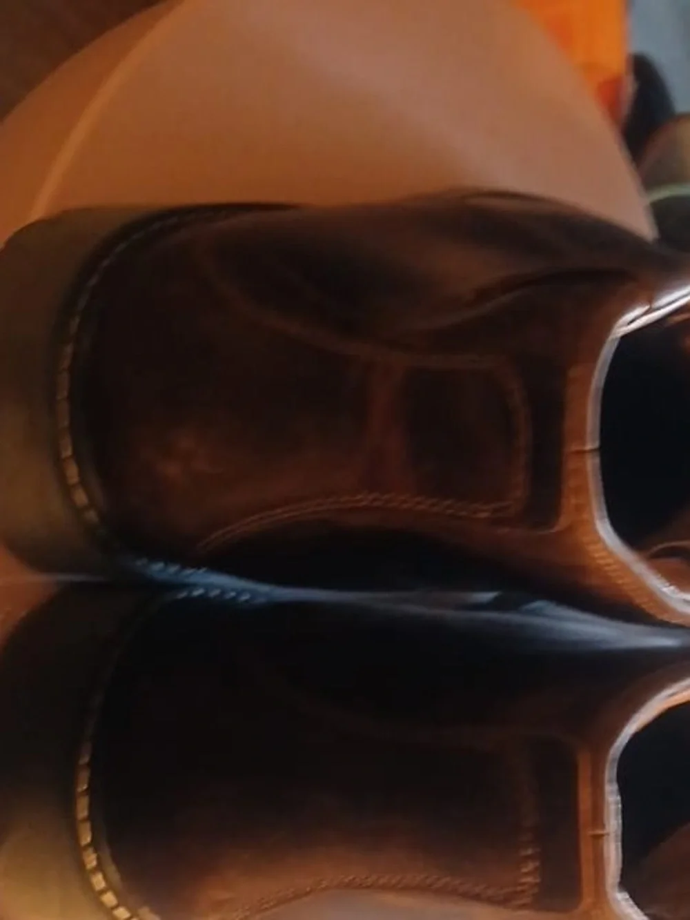 Brown Leather Casual Shoes - Durable Grip Sole